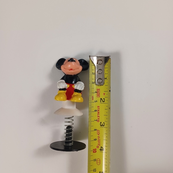 Vintage Toy Walt Disney MICKEY MOUSE Pop Up Rubber Plastic Made in Hong Kong - Picture 3 of 10